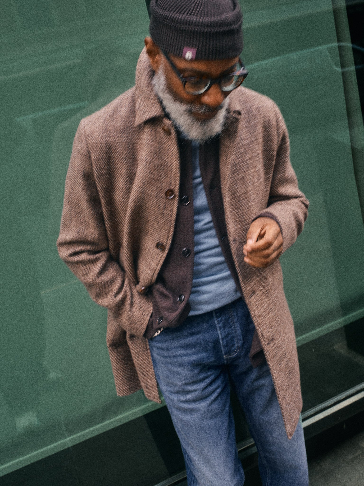 Modelshot / Chocolate Brown Melange / Detail